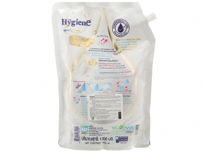 Nước xả vải Hygiene Expert Care túi 1.3L Milky Touch (Trắng)