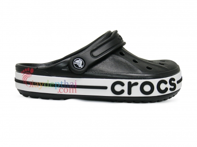 Giày sục unisex nam nữ Crocs Bayaband Clog 205089 (Đen)