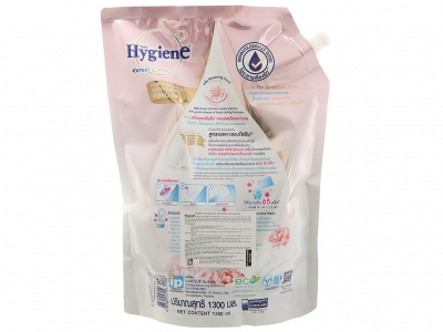 Nước xả vải Hygiene Expert Care túi 1.3L Blooming Touch (Hồng)