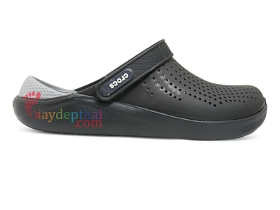 Giày sục nam nữ Crocs Literide (Đen)