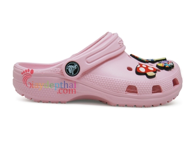 Giày sục bé gái Crocs Classic Clog (Hồng)