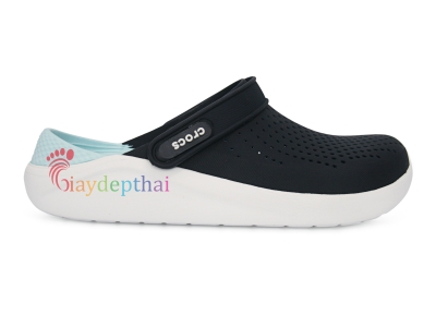 Giày sục nam nữ Crocs Literide (Xanh ngọc Navy)