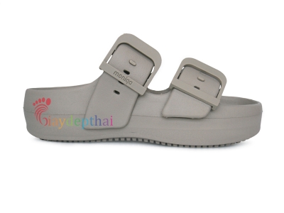 Dép  nữ Thái Lan quai ngang Moniga MNG Toast (Xám)