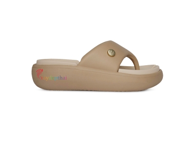 Dép Thái Lan quai kẹp Konnichiwa Junko cao 5p (Kem)