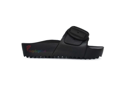 Dép Nữ Thái Lan Quai Ngang Moniga 8 High (Đen), cao 3.5p