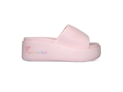Dép nữ Thái Lan quai ngang Konnichiwa Mio, cao 6p (Hồng)
