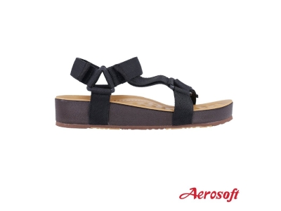 Giày Sandal Nam Nữ Thái Lan Aerosoft SU6248 (Đen)