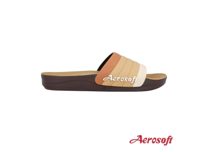 Dép nam nữ Thái Lan quai ngang Aerosoft SU5043 (Nâu bò)