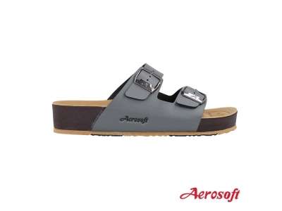 Dép nam nữ Thái Lan hai quai ngang Aerosoft SU6245 (Xám)