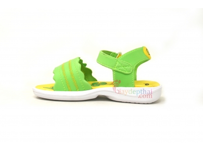 Sandal Thái Lan cho Bé Gái KITO C8093 (Xanh - vàng)