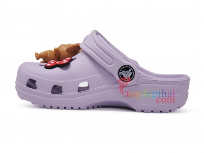 Giày sục bé gái Crocs Classic Clog (Tím)