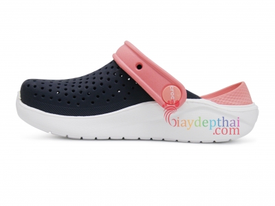 Giày sục bé trai bé gái Crocs Literide Clog Kids (Hồng Đen)