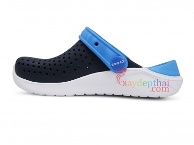 Giày sục bé trai bé gái Crocs Literide Clog Kids (Xanh Navy)