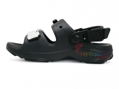 Sandal bé trai bé gái Crocs Classic All-Terrain hai quai (Đen)