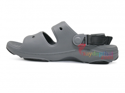 Giày sandal nam Crocs Classic All-Terrain hai quai ngang (Xám)