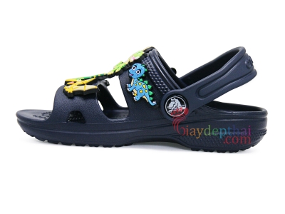 Sandal bé trai bé gái Crocs hai quai (Navy)