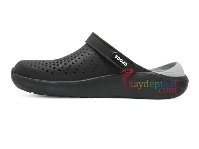 Giày sục nam nữ Crocs Literide (Đen)