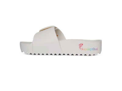 Dép Nữ Thái Lan Quai Ngang Moniga 8 High (Trắng), cao 3.5p
