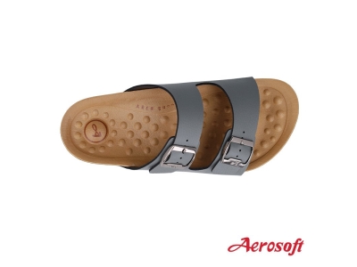 Dép nam nữ Thái Lan hai quai ngang Aerosoft SU6245 (Xám)