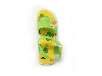 Sandal Thái Lan cho Bé Gái KITO C8093 (Xanh - vàng)