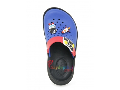 Giày sục Thái Lan Bé Gái Monokid DN01 (Đen Xanh)