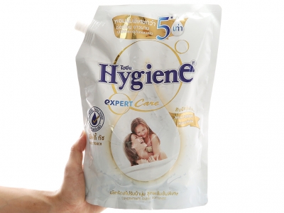 Nước xả vải Hygiene Expert Care túi 1.3L Milky Touch (Trắng)