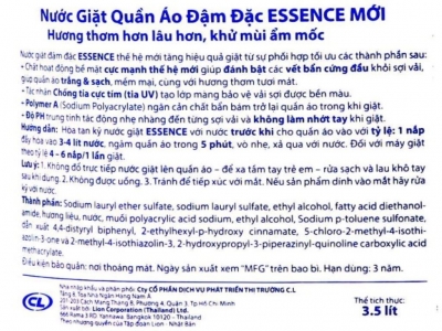 Nước giặt Essence can 3.5 lít hương floral 