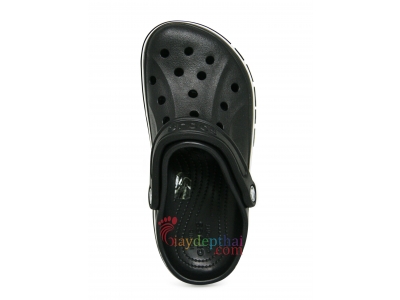 Giày sục unisex nam nữ Crocs Bayaband Clog 205089 (Đen)