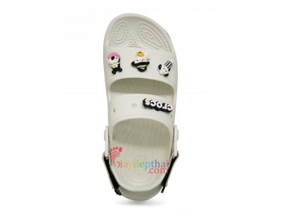 Sandal bé trai bé gái Crocs Classic All-Terrain hai quai (Trắng)