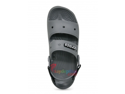 Giày sandal nam Crocs Classic All-Terrain hai quai ngang (Xám)