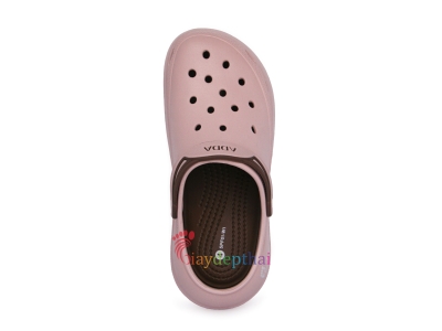 Giày sục nữ Adda 5PF01 đế cao 6cm (Hồng)