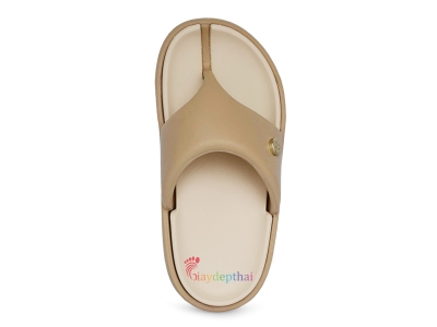 Dép Thái Lan quai kẹp Konnichiwa Junko cao 5p (Kem)