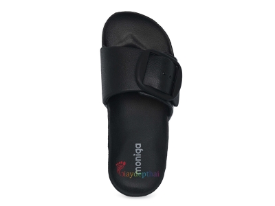 Dép Nữ Thái Lan Quai Ngang Moniga 8 High (Đen), cao 3.5p