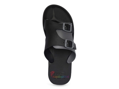 Dép nam Thái Lan quai ngang Rubber Soul Fusion 3 (Đen)