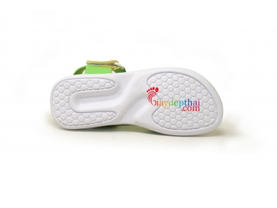 Sandal Thái Lan cho Bé Gái KITO C8093 (Xanh - vàng)