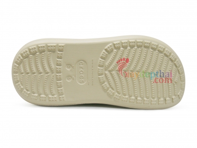 Giày sục nữ Crocs đế cao 7cm (Kem)