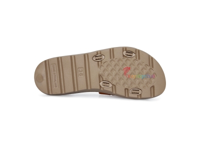 Dép Nữ Thái Lan Quai Ngang Kito AH41W (Nâu bò)