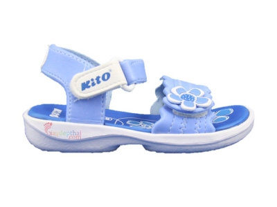 Giày Sandal bé gái Kito 8093 (Xanh)